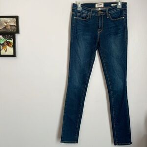 Frame Le Skinny De Jeanne Denim Darker Wash Jeans size 28